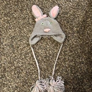 Just in time for Easter - Homemade Knit Item- Cute Bunny Hat 💕 New no tags